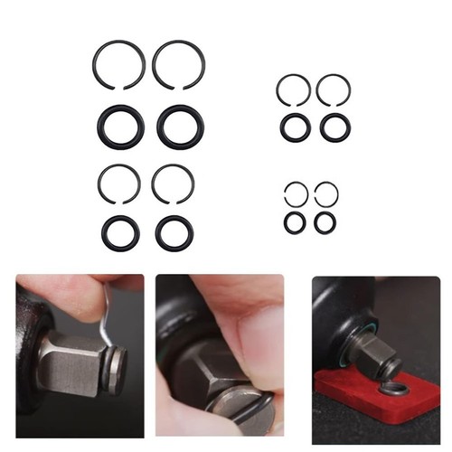 Retaining Rings Kit Compatible with Pneumatic Tools Sizes 3/8 to 1 Inch