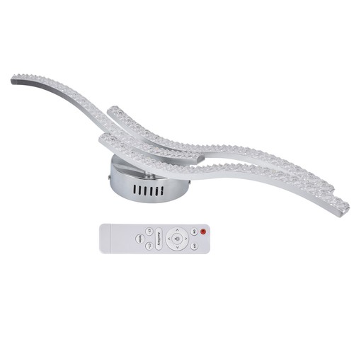 BHDK Modern LED Ceiling Chandelier 23.6 48W 3000LM Wavy 3 Color Dimmable LED - Picture 8 of 12