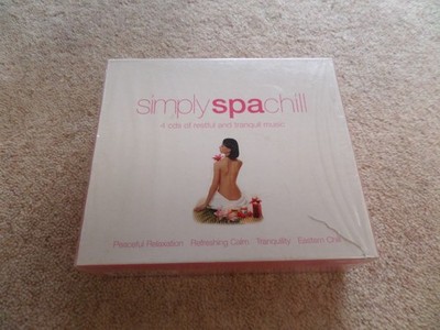4 DISC CD ALBUM NEW & SEALED SIMPLY SPA CHILL - TEAR ON FRONT COVER