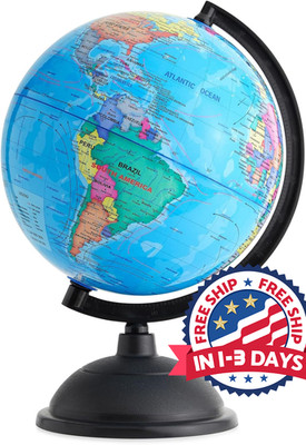 Globo Del Mundo Iluminado Con Soporte Globo Terraqueo Niños Ninos Que Aprenden