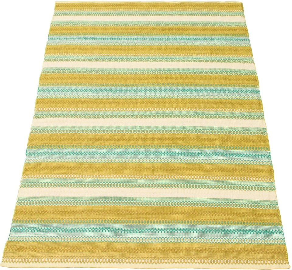 Vintage Hand Woven Traditional Kilim Rug 5'3" x 7'8" Oriental Wool Carpet - Image 3 of 4