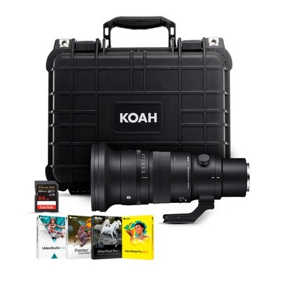 Sigma 500MM f5.6 Dg Dg OS Sports Lens With Software 65GB SD Card and Hard Case