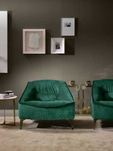 Luxus MöBel Design Sessel Klassisches Modern Design Sessel Textil Wohnzimmer Neu-image