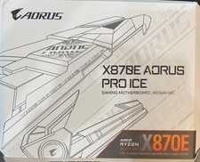 GIGABYTE X870E AORUS PRO ICE AMD AM5 X870E ATX DDR5 Wi-Fi 7 Motherboard