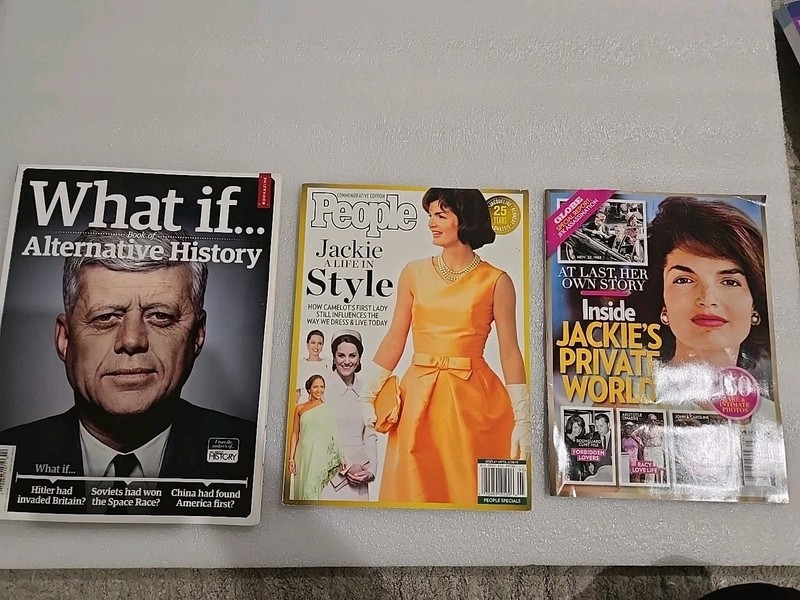 What If, People, & Globe John & Jackie Kennedy Camelot Lot of 3 