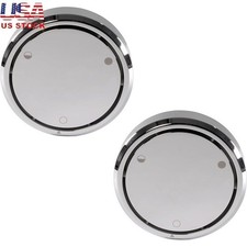 Deep Soak Round Bathtub Overflow Cover Replacement 2-Hole Polished Chrome 2-Pack