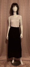 NWT Talbots Women s Size 8 Black Embroidered Wool Blend Maxi A-Line Skirt