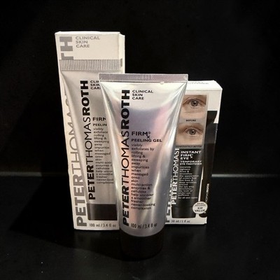 NIB~ Peter Thomas Roth FirmX Peeling Gel 6.8 fl oz Exfoliates + Free Eye Gift
