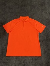Nike Golf Dri-Fit Standard Fit Orange Polyester Polo Shirt Men  s XXL