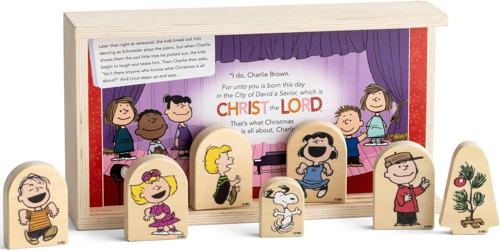 - Peanuts - a Charlie Brown Christmas Wood Story Box, 2 1/2" X 6" X 11", Multi