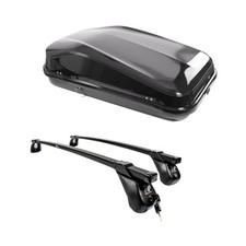 Roof Bars & Roof Box 420L for Ford Grand C-Max 7-Seater 2010-2018 W/O Roof Rails