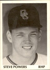 1975 Quad City Angels TCMA 20 Steve Powers - EX Kalamazoo Michigan Baseball Card