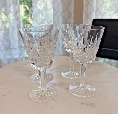 Waterford Crystal Lismore Claret Wine Glass Set Of 4 - 5 7/8''