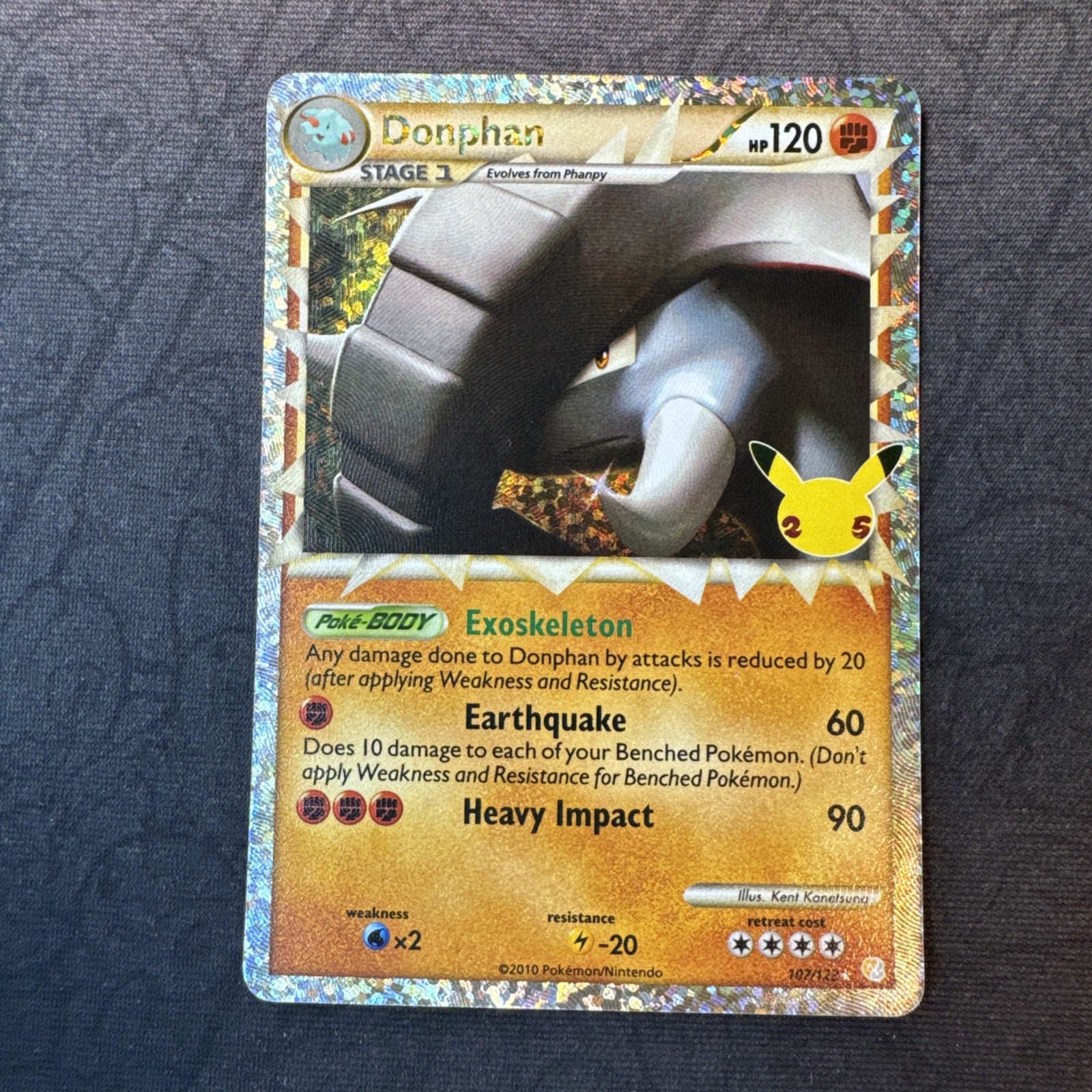 Donphan (Prime) 107/123 Celebrations: Classic Collection Holo Pokemon
