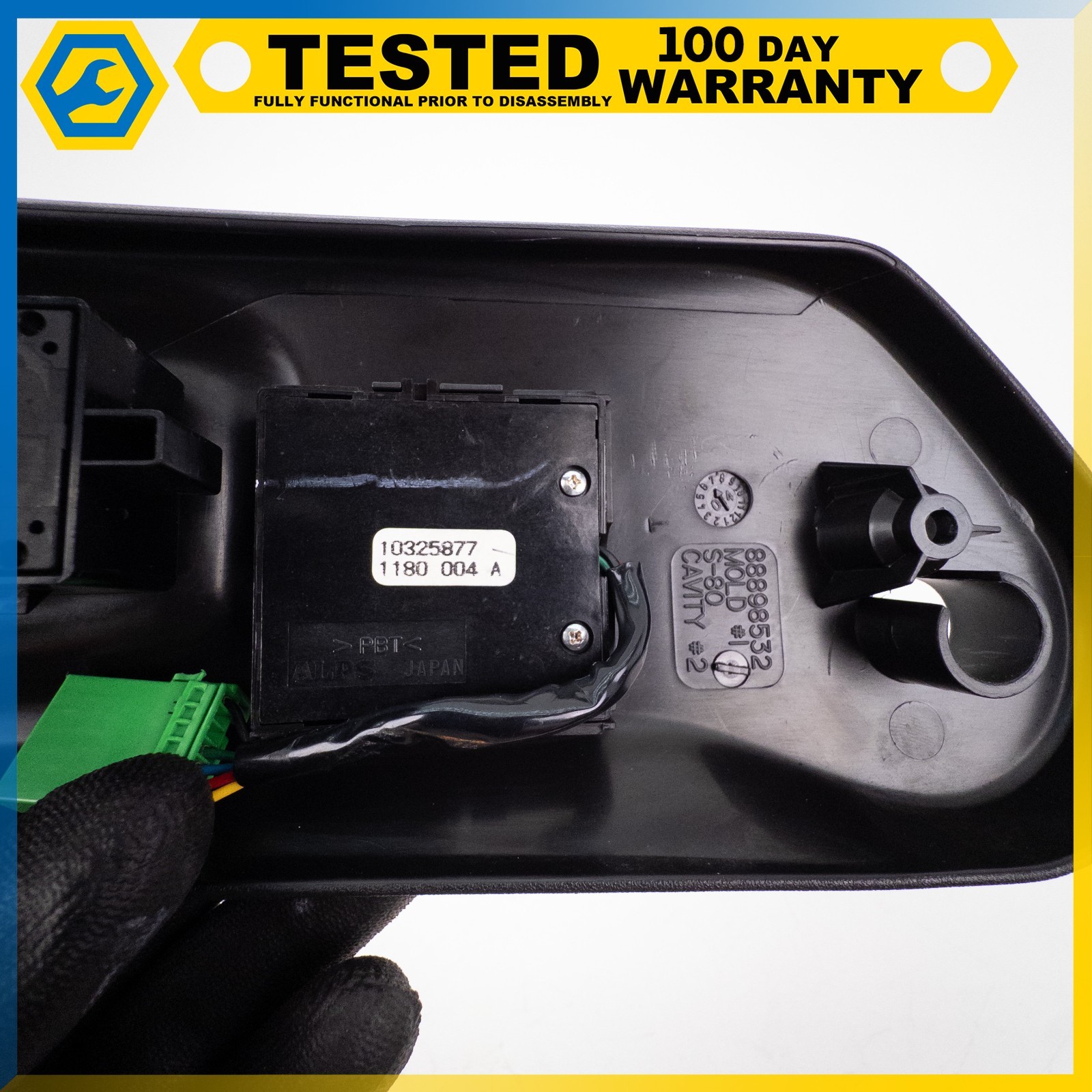05-13 CHEVROLET CORVETTE C6 FRONT RIGHT SEAT CUSHION PANEL SWITCH ASSEMBLY OEM