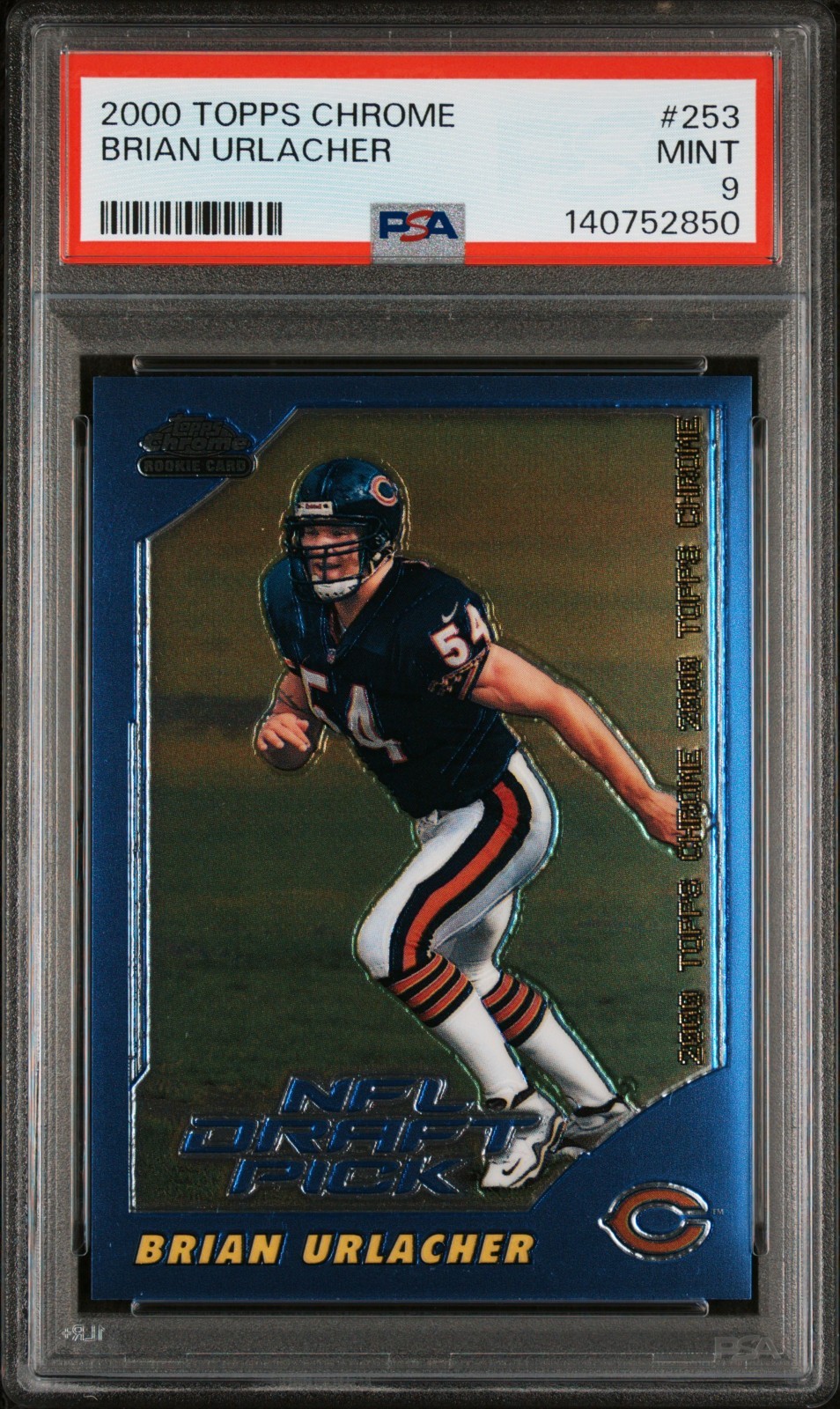 2000 Topps Chrome Brian Urlacher RC /1650 PSA 9 Chicago Bears HOF #253