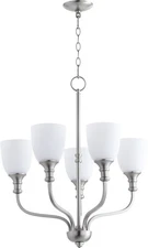 Richmond - 5 Light Chandelier in Quorum Home Collection style - 24 inches wide