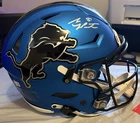 Sam Laporta Detroit Lions Speed Flex FS Helmet Signed Beckett COA
