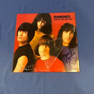 The Ramones Marky Ramone Hand Signed Record Punk Rock '' End Of The Century '' 