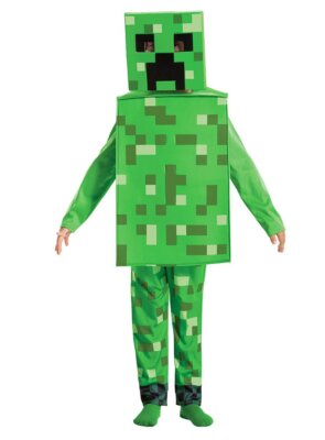 Minecraft - Creeper Kostüm für Kinder - Das Kostüm für mehr Pixel im Real Life!