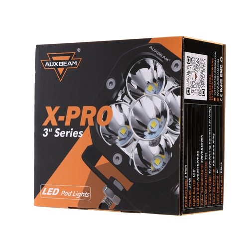 AUXBEAM 3" LED Barra de Luz Cubo Punto Vainas de Inundación Conducción Lámpara Antiniebla Offroad ATV UTV - Imagen 11 de 12