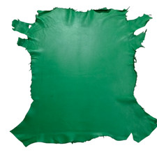 GREEN Nappa Soft Premium Quality Sheepskin Genuine Leather Hide Each Skin 6Sqft