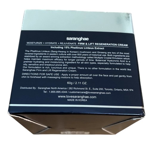 Saranghae Firm Lift REGENERATIONSCREME koreanische Hautpflege 2,1 oz 60 ml blaue Box NEU - Bild 5 von 11
