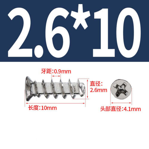 Self Tapping Screws Countersunk Flat Head Tappers M1.4 M1.7 M2 M2.3 M2.6 M3 - M4 - Picture 35 of 100