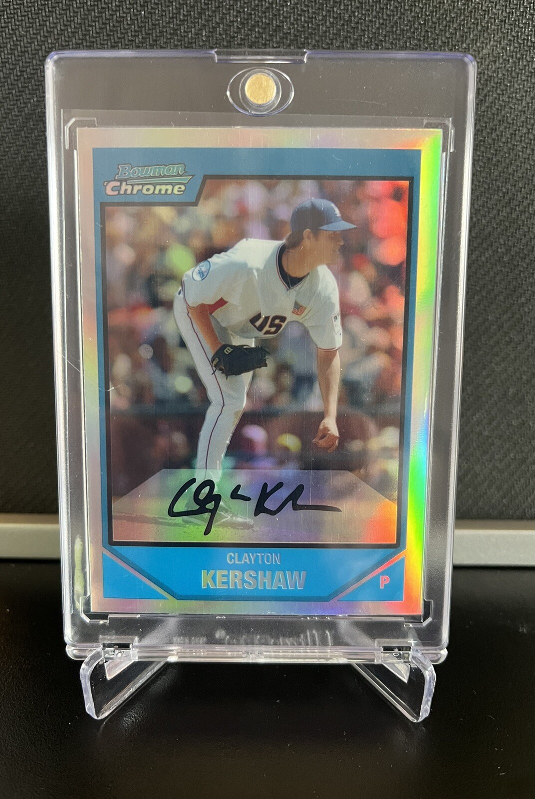 2007 Bowman Chrome Draft Clayton Kershaw Prospect #BDPP77 (RC) REFRACTOR Dodgers