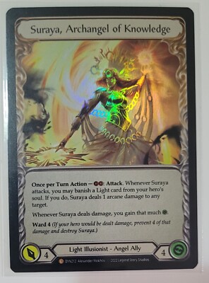 マジック：ザ・ギャザリング invoke suraya rainbow foil Invoke Suraya Archangel of Knowledge DYN212 LEGENDARY