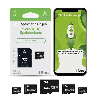 micro SD Speicherkarte Memory für LG G8 ThinQ 16GB 32GB 64GB 128GB 256GB Top