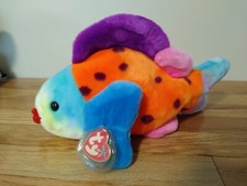 Ty Beanie Buddies "Lips" Fish Plush Stuffed Toy  1999  DSLRT01K 