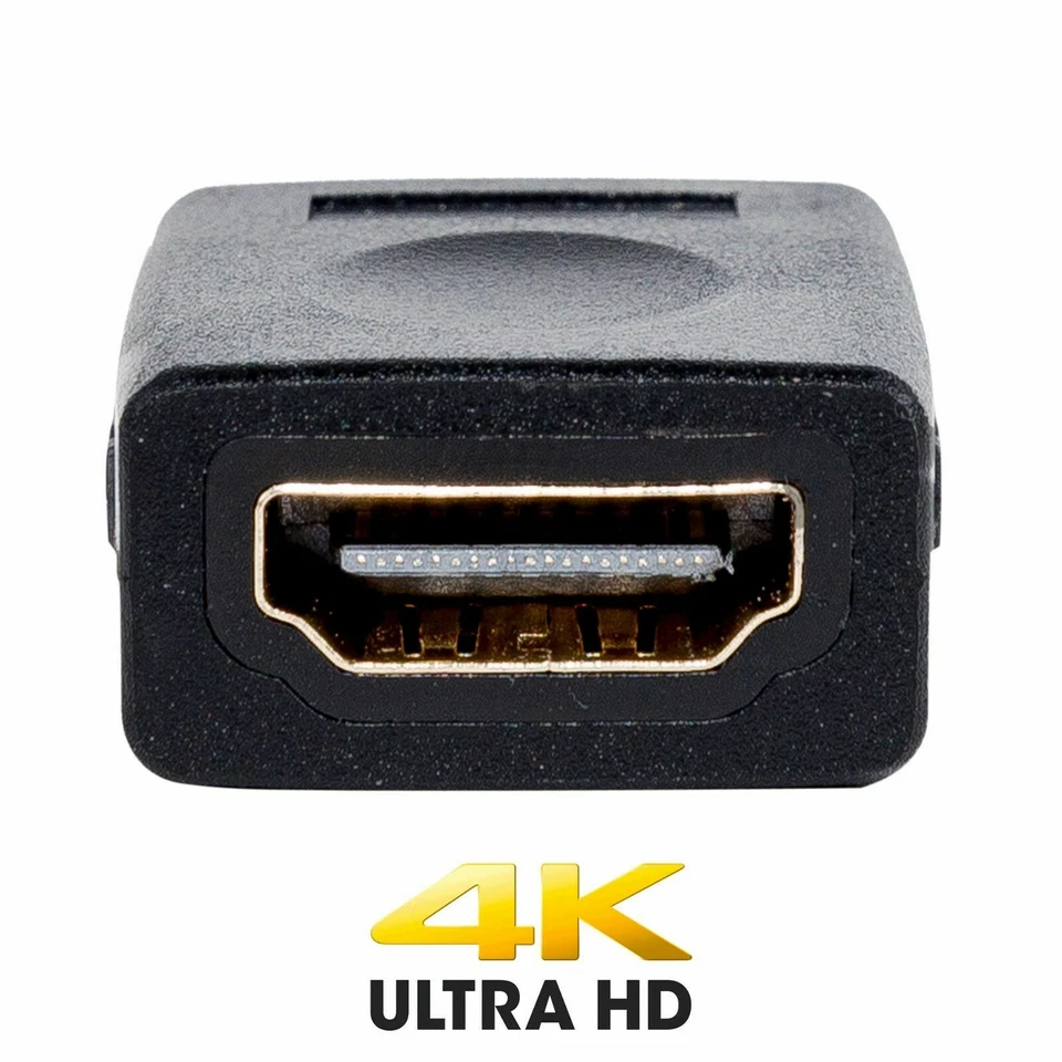 SatelliteSale Digital HDMI Female to Female HDMI Coupler PVC Black Adapter - Image 2 of 4