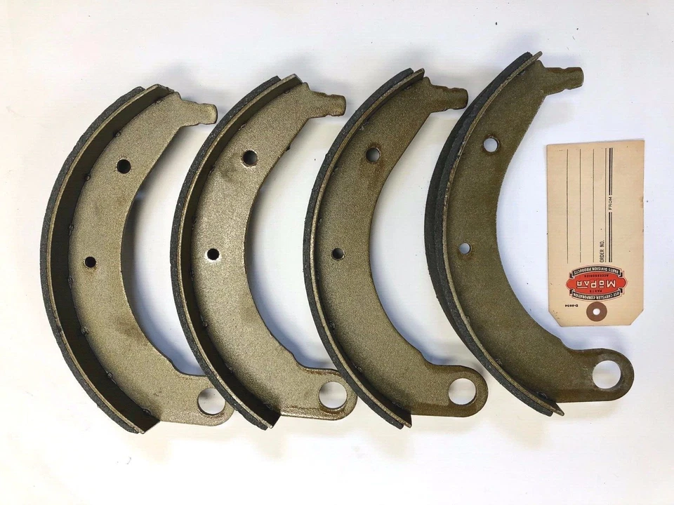 Conjunto de sapatas de freio de roda dianteira ou traseira Plymouth P1 P2 1936 10x 2" - Imagem 3 de 4