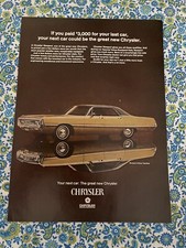 Chrysler Newport Advertisement Vintage 1969 Print Ad