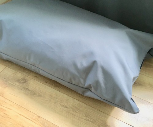grey Heavy Duty Thick Waterproof Canvas Fabric Outdoor Cover Material 150cm Wide - Picture 6 of 9