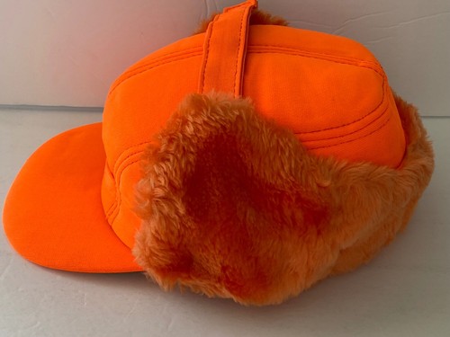 VINTAGE HUNTING HAT MENS L BLAZE ORANGE 
