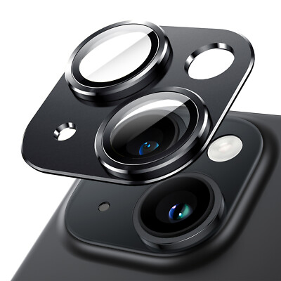 Camera Lens Protector for iPhone 15 6.1-Inch and iPhone 15 Plus 6.7-Inch, 1-Pack