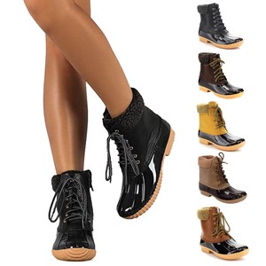 side zip duck boots