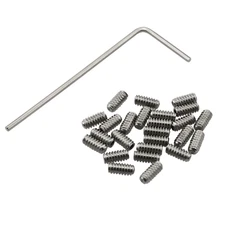 25Pcs 4-40 X 1/4 Inch Stainless Steel Allen Head Hex Hexagon Socket Set Screws C