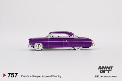 Mini GT 1:64 Lincoln Capri Hot Rod 1954 Purple Metallic Diecast