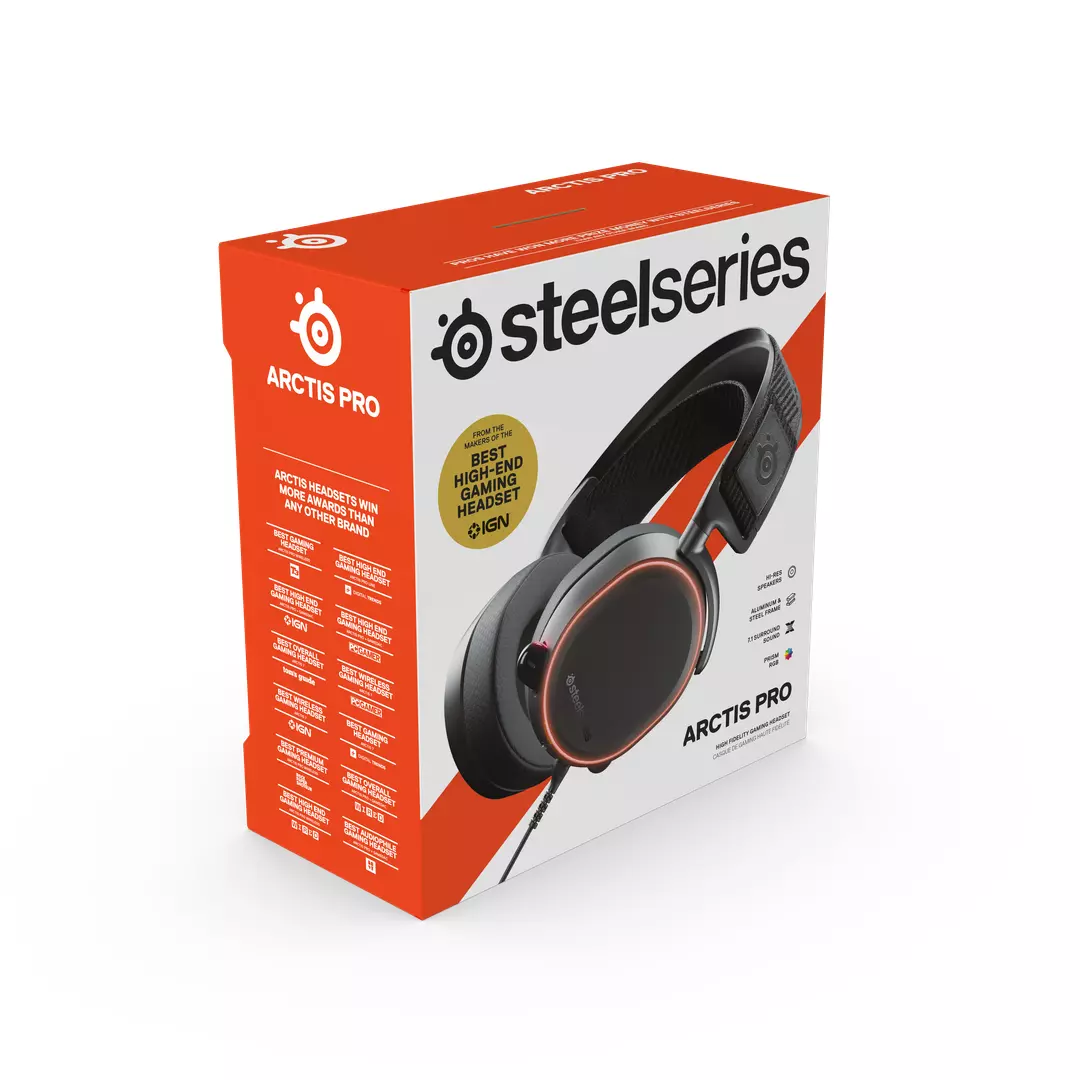 SteelSeries Arctis Pro Gaming Headset with Microphone - Black