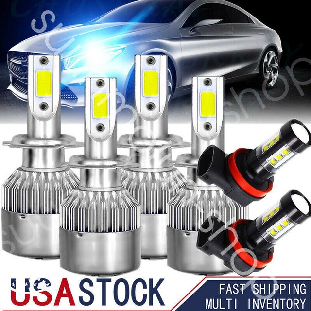 For Mercedes Benz C300 C350 2008 2010 Combo LED Headlight+Fog Light