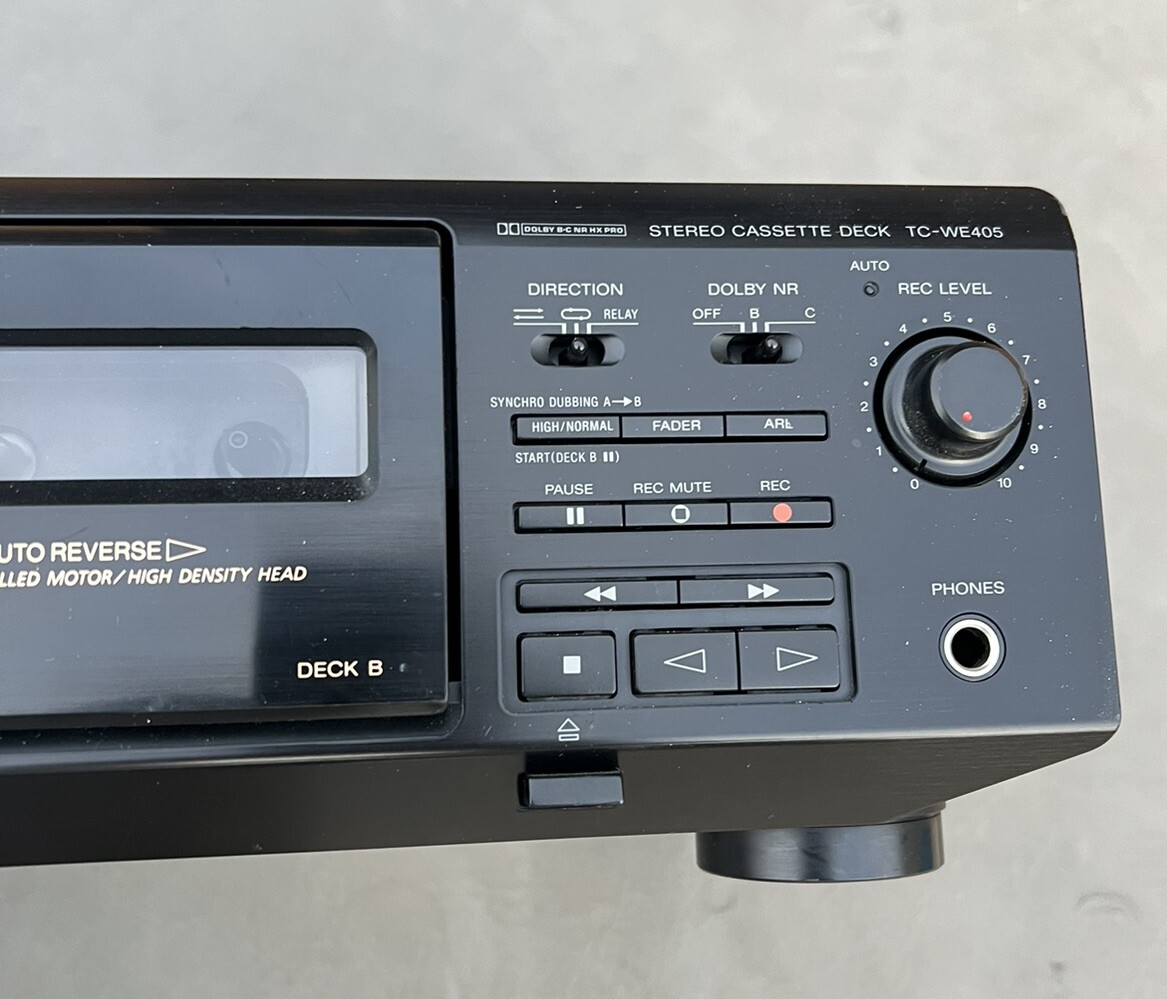 Sony TC-WE405 Stereo Separate Double Auto Reverse Cassette Deck Sony TC-WE405 Stereo Separate Double Auto Reverse Cassette Deck