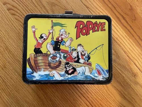 ポバイ POPEYE ブリキ ランチボックス 1964年製 ポバイ POPEYE ブリキ ランチボックス 1964年製 ポバイ POPEYE