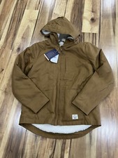 Weatherproof Vintage Boys YLG Canvas Coat W/Sherpa Lining, NWT
