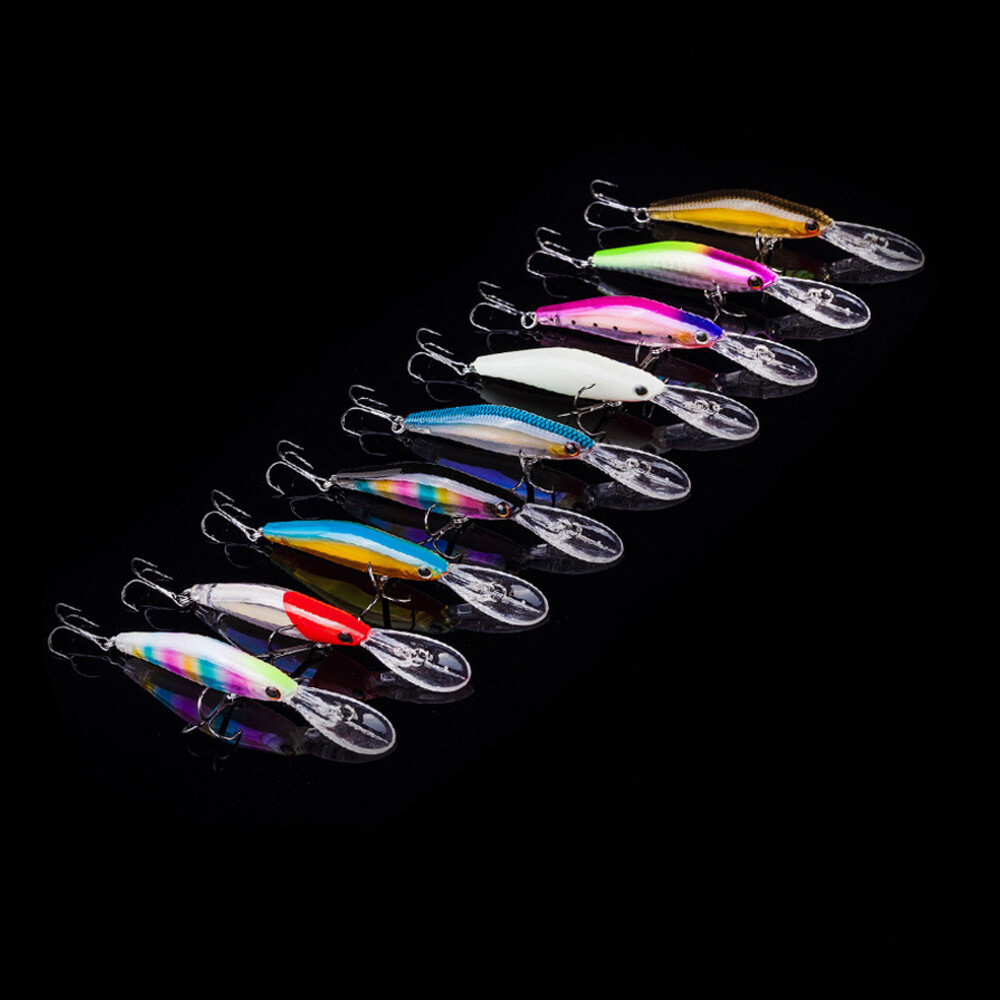 50Pcs 3.5in Minnow Pencil Swimbait Fishing Lures Long Beak Crankbait With Box - Image 5