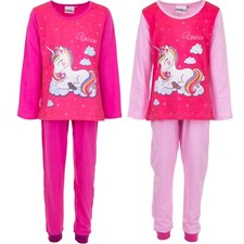 Einhorn Pyjama Schlafanzug Gr. 104 110 116 12...