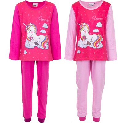 Einhorn Pyjama Schlafanzug Gr. 104 110 116 128 * NEU *