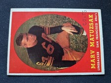 1958 Topps Football Card # 79 Marv Matuszak - San Francisco 49ers (P)